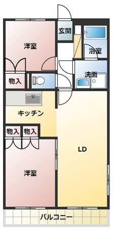 御幸パークマンションの物件間取画像